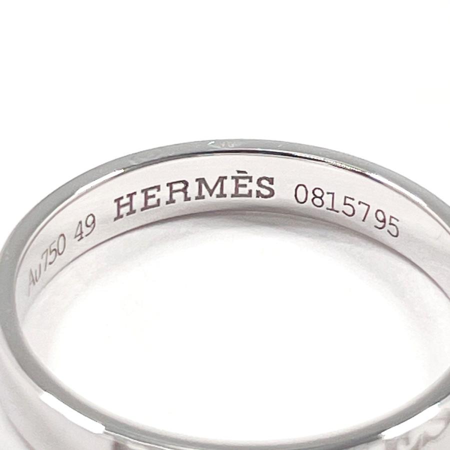 HERMES（エルメス） 8.5号 リング・指輪 カルトゥーシュ K18ホワイト