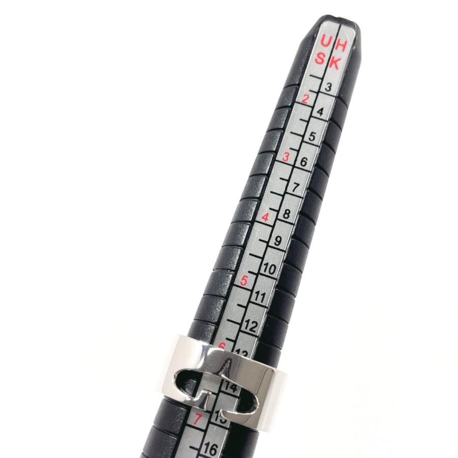 GUCCI GGロゴリング サイズ13 GUCCI（グッチ） 13号 リング・指輪 カットアウト G Gロゴ ワイド