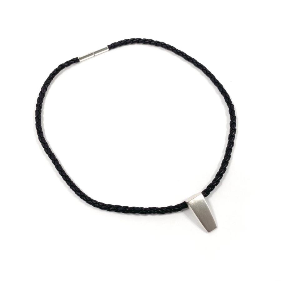 vintage シルバー925 インレイ シルバーチョーカー 黒 ブラック ジョージジェンセン Georg Jensen ネックレス チョーカー 423 シルバー