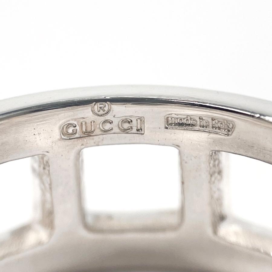 GUCCI（グッチ） 12号 リング・指輪 オープン スクエア シルバー925