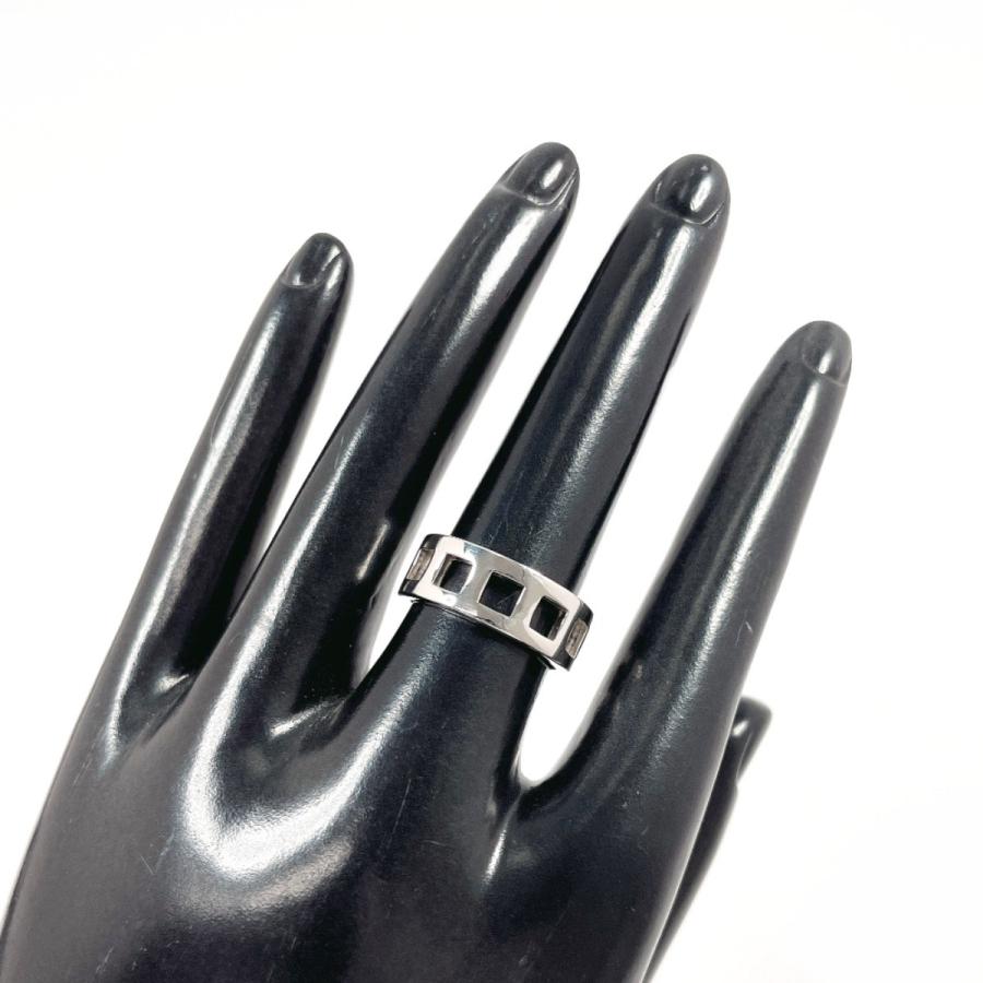 GUCCI（グッチ） 12号 リング・指輪 オープン スクエア シルバー925
