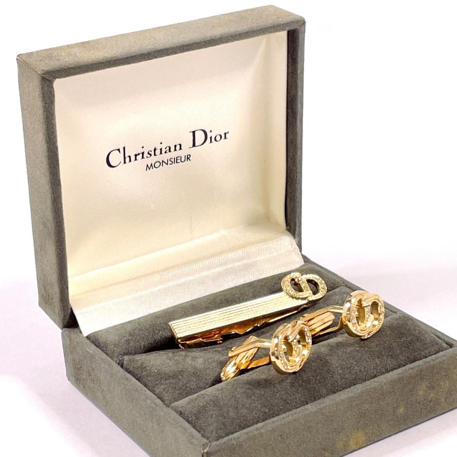 クリスチャンディオール Christian Dior カフス ネクタイピン セット 