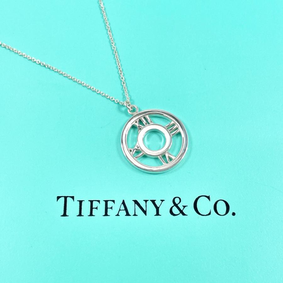 k*z様 ティファニー　アトラス　オープン　メダリオン　ネックレス　シルバー　美 TIFFANY&Co.（ティファニー） ネックレス アトラス オープン