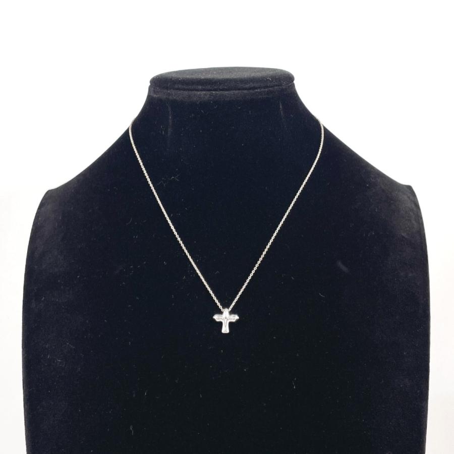 【極美品】TIFFANY ネックレス バード クロス シルバー エルサペレッティ TIFFANY&Co.（ティファニー） ネックレス バード クロス エルサ