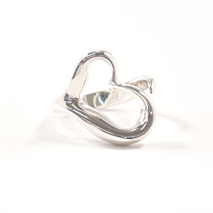 【美品】Tiffany オープンハートリング 13号 袋付き TIFFANY&Co.（ティファニー） 13号 リング・指輪 オープンハート