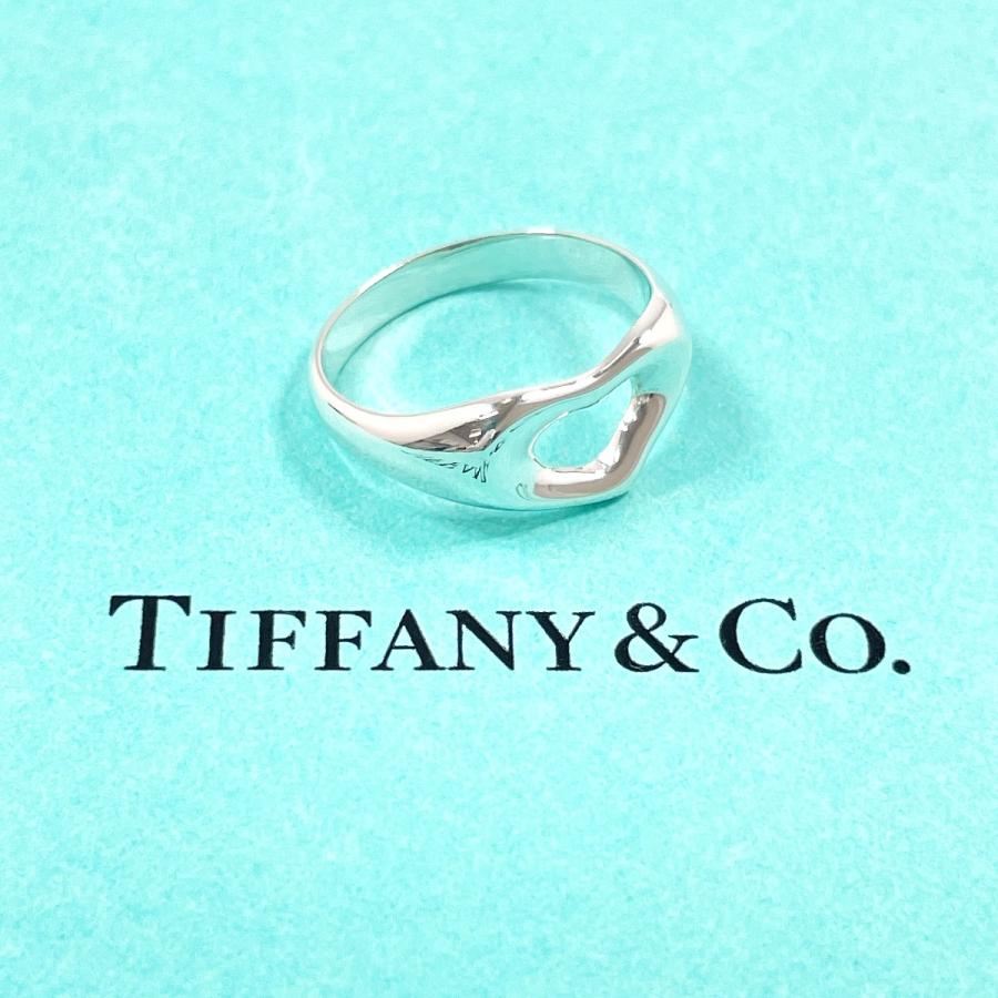美品TIFFANY&Co. ティファニー オープンハートリングSV925 11号 TIFFANY&Co.（ティファニー） 11号 リング・指輪 オープンハート
