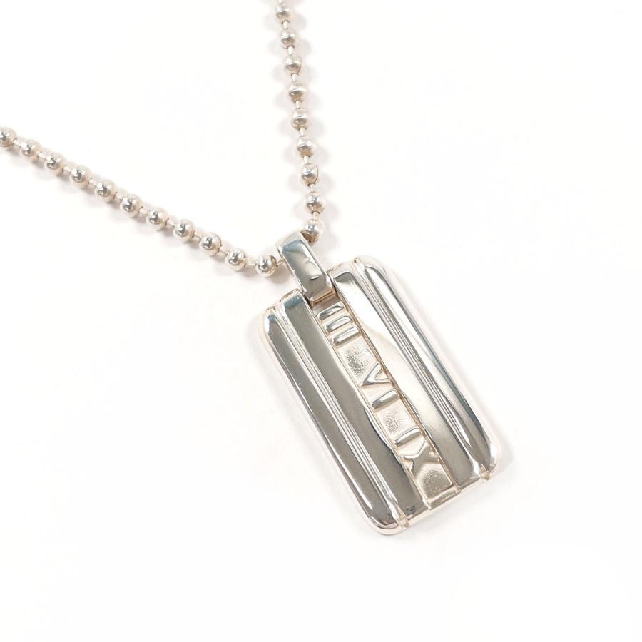ティファニー　アトラス　プレート　バー　ボールチェーン　ネックレス　シルバー TIFFANY&Co.（ティファニー） ネックレス アトラス プレート ボール