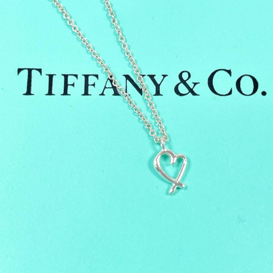 ティファニー ラビングハート ミニ ネックレス パロマピカソ Ag925 美品 TIFFANY&Co.（ティファニー） ネックレス ラビングハート ミニ