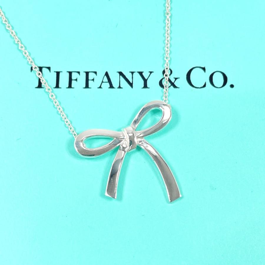 ティファニー ボウ リボン ネックレス シルバー 925 TIFFANY&Co TIFFANY&Co.（ティファニー） ネックレス ボウ リボン シルバー925