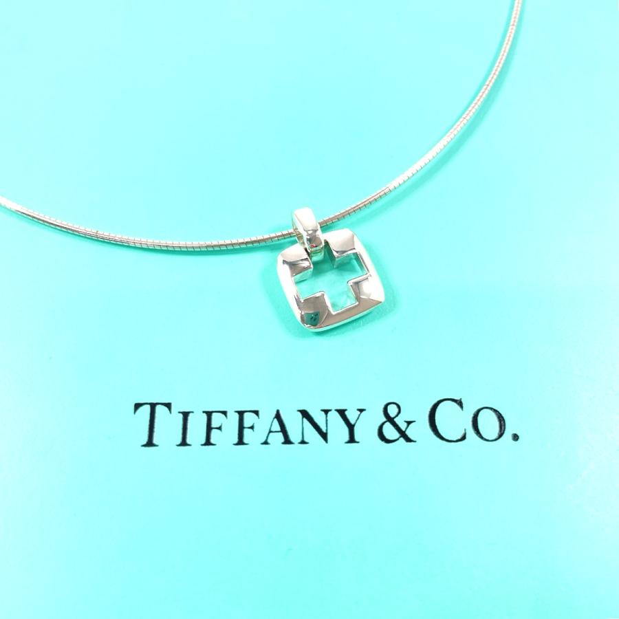 TIFFANY&Co.（ティファニー） ネックレス ピアスド クロス くり抜き