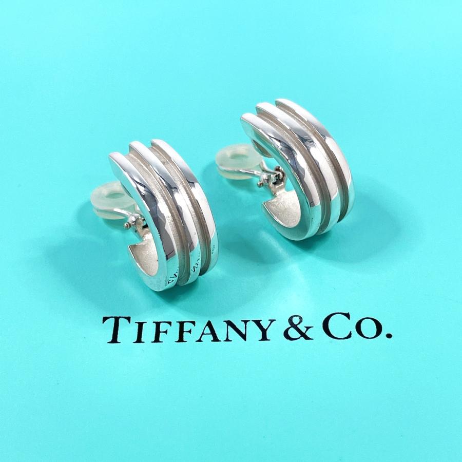 TIFFANY&Co.（ティファニー） イヤリング グルーブド ダブルライン