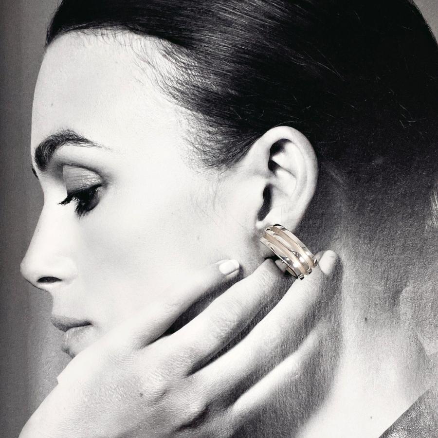 TIFFANY&Co.（ティファニー） イヤリング グルーブド ダブルライン