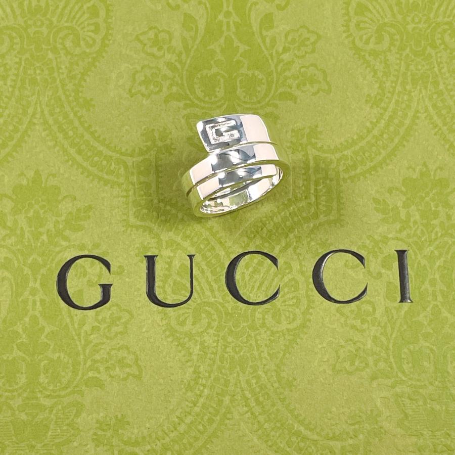 GUCCI（グッチ） 13号 リング・指輪 スパイラル スネーク Gロゴ 表記
