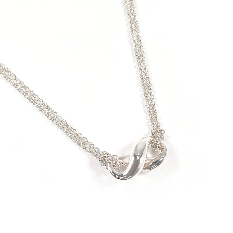 【美品 】ティファニー ネックレス インフィニティ シルバー925 TIFFANY&Co.（ティファニー） ネックレス インフィニティ シルバー925