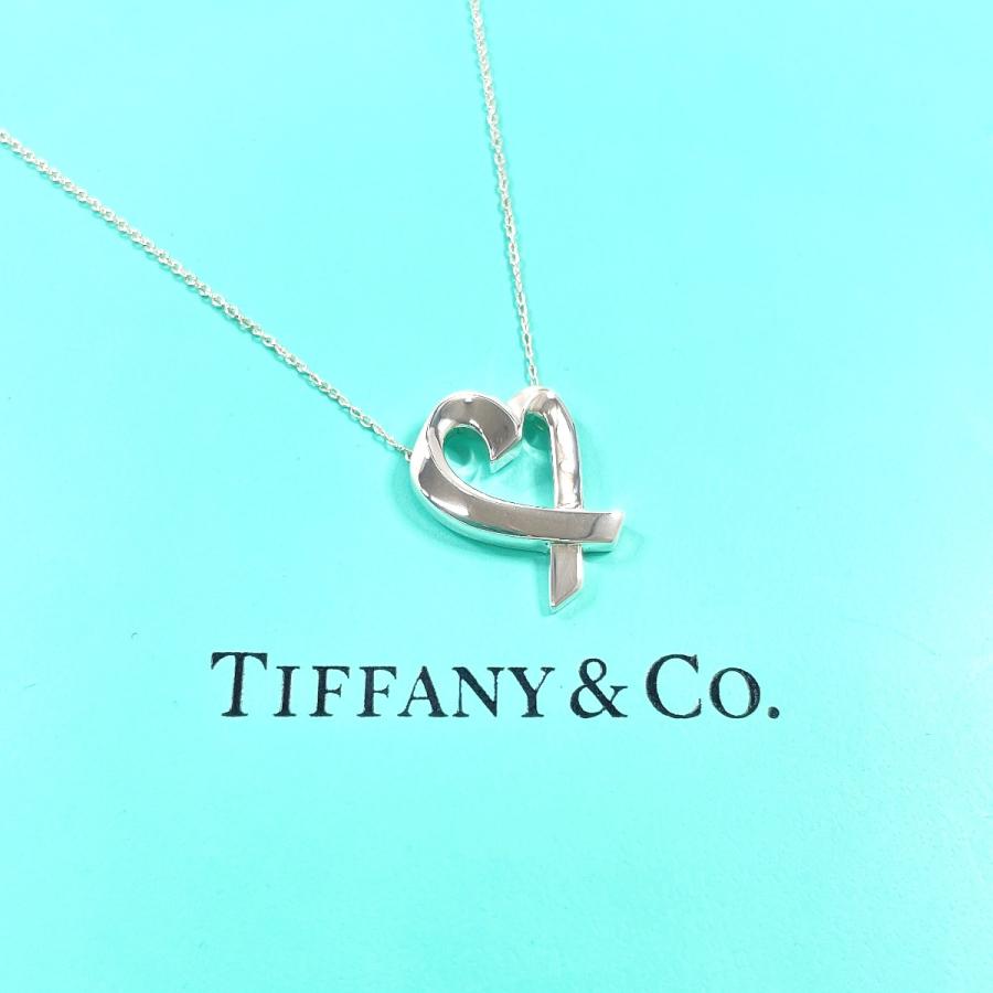 【超美品】ティファニー パロマピカソ ラビングハートネックレス SV925 TIFFANY&Co.（ティファニー） ネックレス ラビングハート パロマピカソ