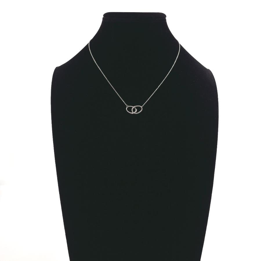 美品　ティファニーエルサ・ペレッティ ダブルループネックレス　シルバー925 TIFFANY&Co.（ティファニー） ネックレス ダブルループ エルサ