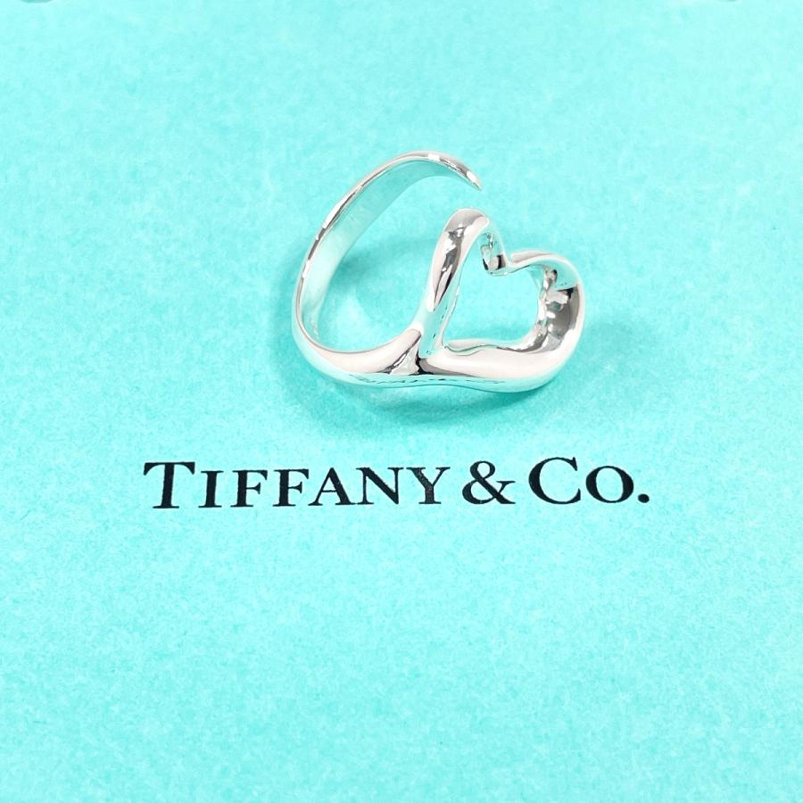 極美品✨ ティファニー リング エルサペレッティオープンハート 925 #13 TIFFANY&Co.（ティファニー） リング・指輪 14.5号 オープンハート