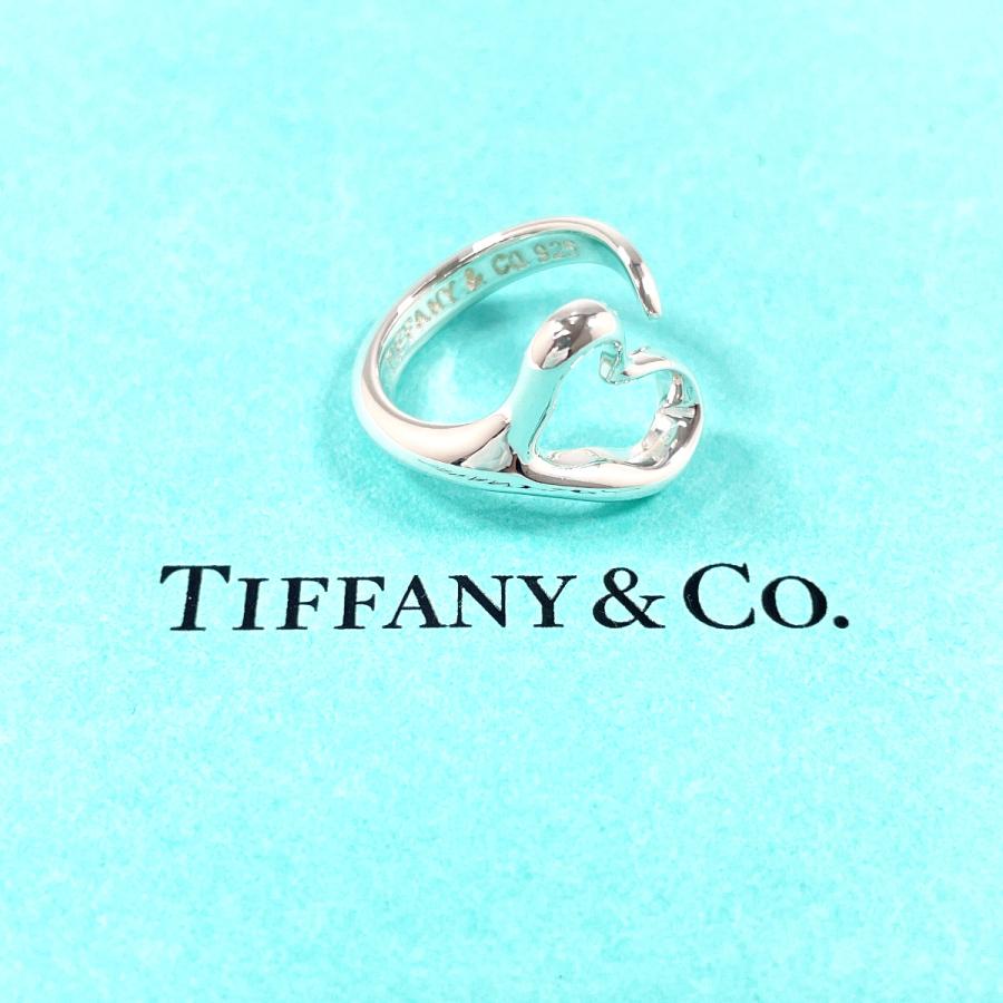 【美品】Tiffany & Co. オープンハート　リング　ティファニー　＃10 TIFFANY&Co.（ティファニー） リング・指輪 10号 オープンハート