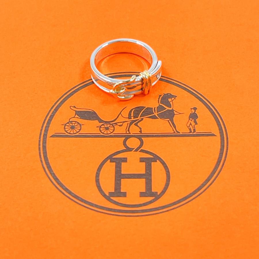 HERMES（エルメス） 9.5号 リング・指輪 サンチュール ベルト シルバー