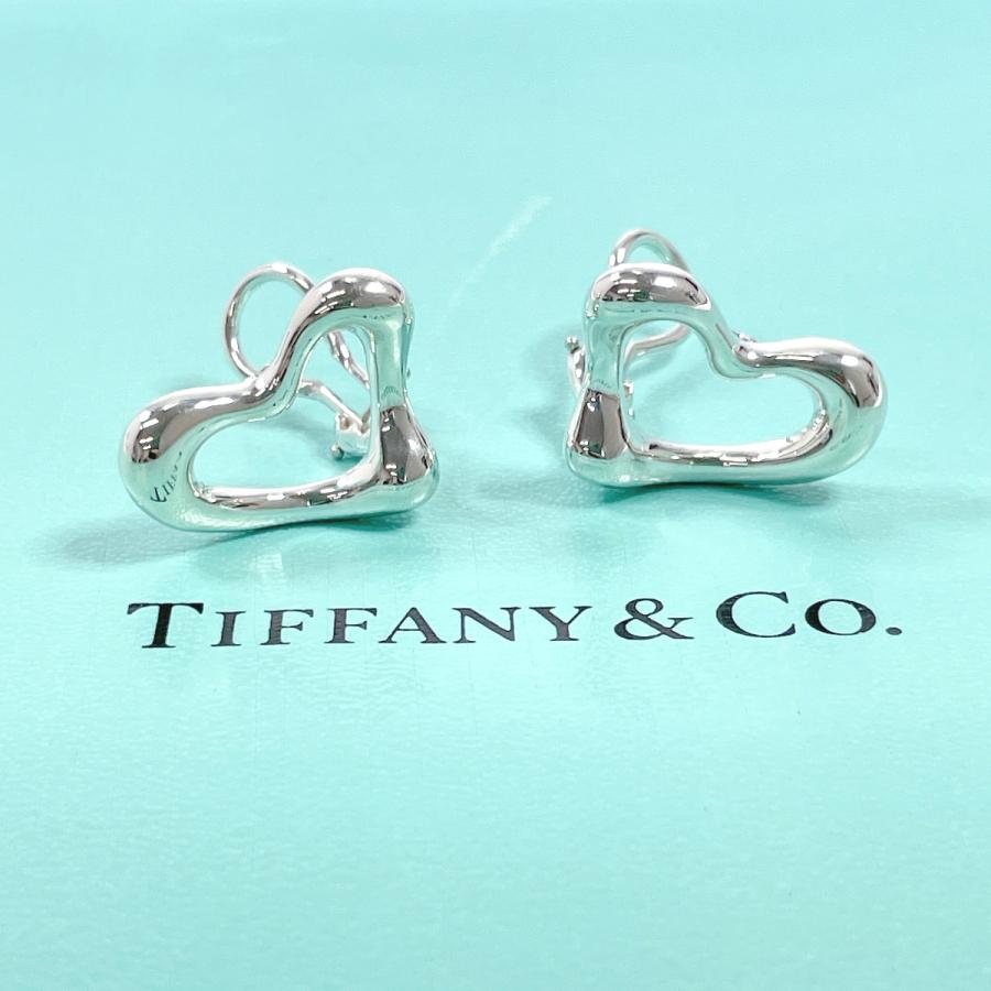 TIFFANY & CO. ティファニー　ハート　イヤリング TIFFANY&Co.（ティファニー） イヤリング オープンハート エルサ