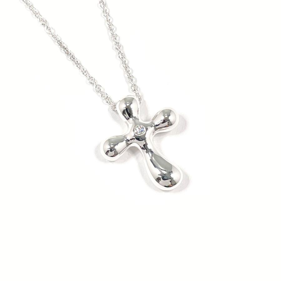 ティファニー エルサペレッティ クロス ネックレス シルバー925 箱・巾着付き 楽天市場】【箱あり】TIFFANY＆Co. ティファニー＆コー クロスエルサ