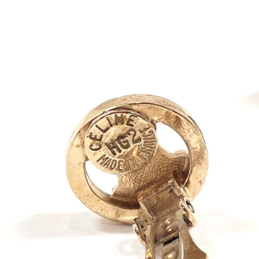 CELINE セリーヌ イヤリング ヴィンテージ トリオンフ メタル/ライン  