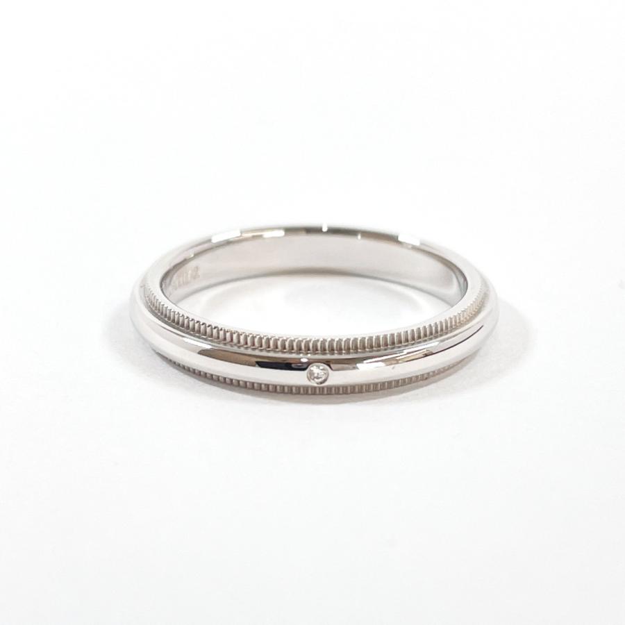 TIFFANY&Co.ティファニー　Pt950 ミルグレインバンドリング　11号 TIFFANY&Co. ☆11号☆ ティファニー リング・指輪 ミルグレインバンド