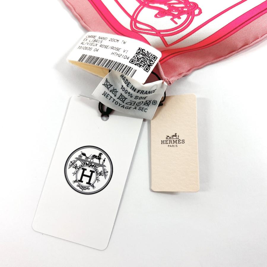 HERMES エルメス スカーフ カレ20 カレナノ エクスリブリス