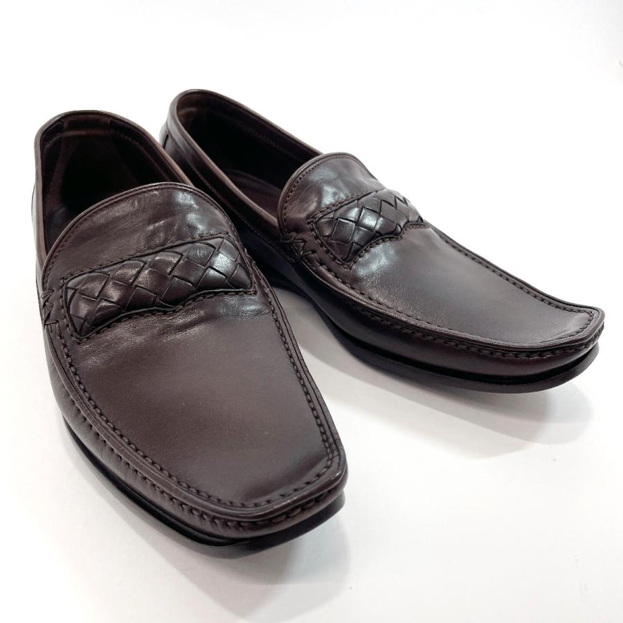 ボッテガヴェネタ BOTTEGAVENETA ローファー イントレチャート レザー