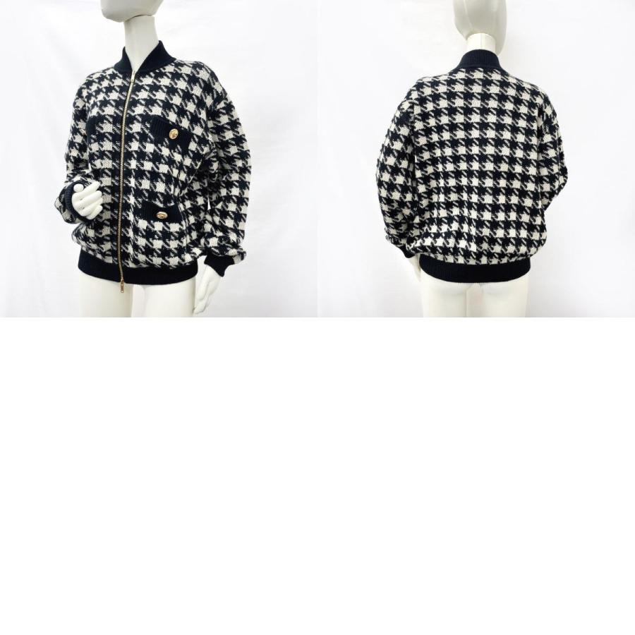 GUCCI グッチ カーディガン ボンバージャケット 595691 千鳥格子 GUCCI グッチ カーディガン ボンバージャケット 595691 千鳥格子