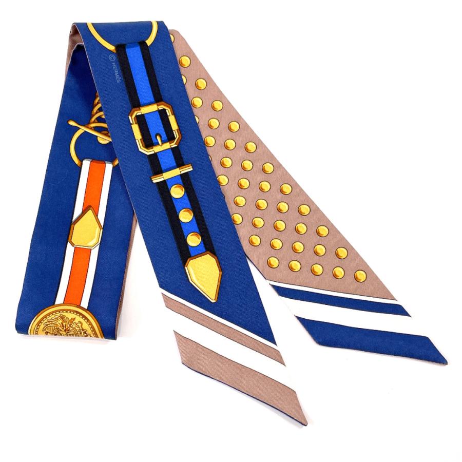 HERMES（エルメス） スカーフ ツイリー バンドー 細めスカーフ シルク