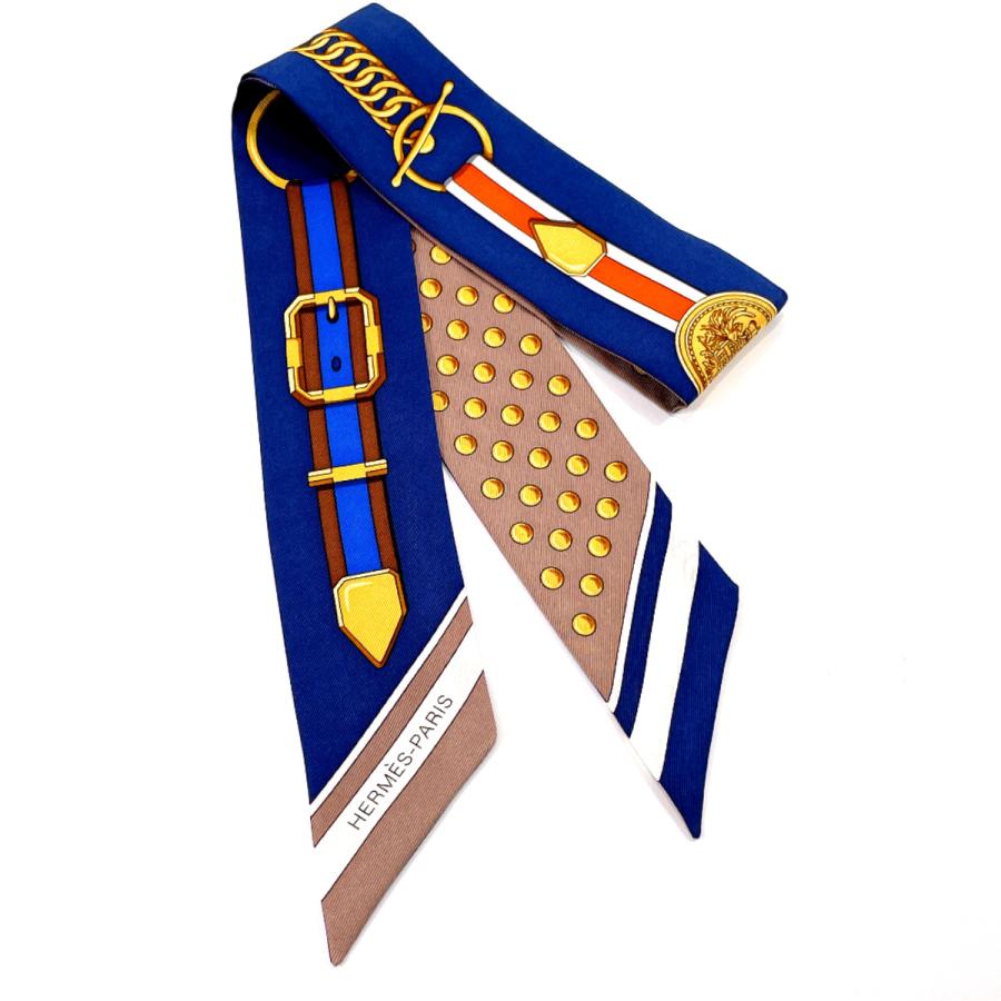 HERMES（エルメス） スカーフ ツイリー バンドー 細めスカーフ シルク