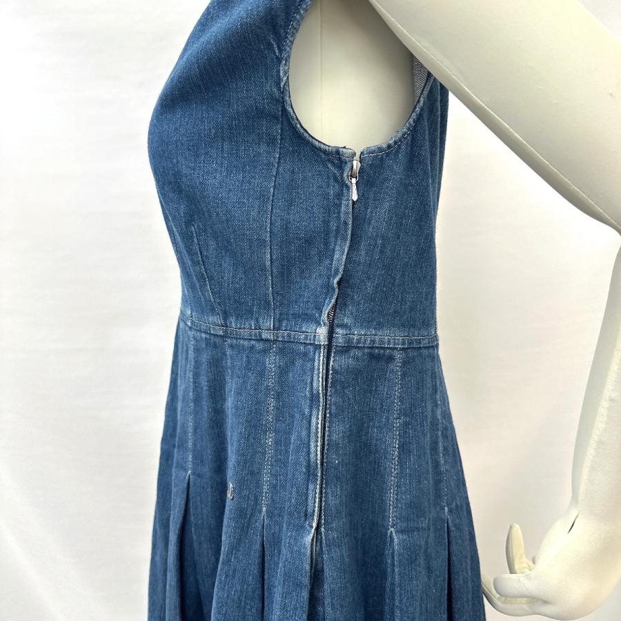 CHANEL シャネル ワンピース デニムフレアワンピース ココマーク  