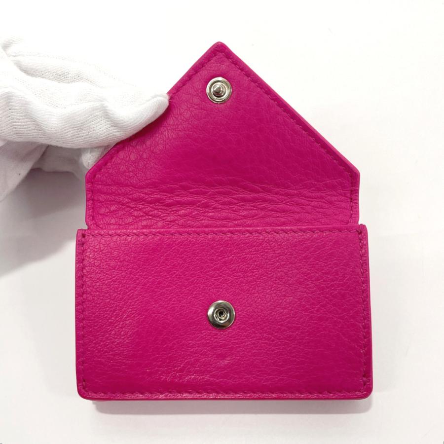バレンシアガ 3つ折り財布 391446 ピンク BALENCIAGA（バレンシアガ） 391446 ペーパー ミニウォレット 財布 三