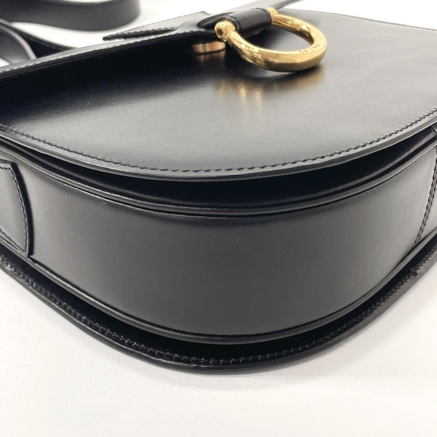 CELINE（セリーヌ） ショルダーバッグ クロスボディ レザー ブラック