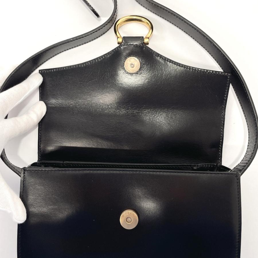 CELINE（セリーヌ） ショルダーバッグ クロスボディ レザー ブラック