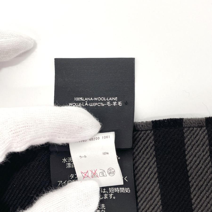 GUCCI（グッチ） マフラー ストール 508313 GG柄 ウール100% ブラック
