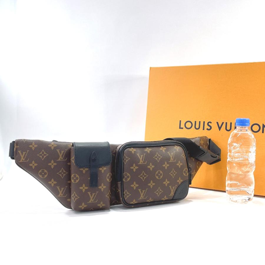 ルイヴィトン LOUIS VUITTON ボディバッグ スリング ショルダーバッグ M45337 クリストファーバムバッグ モノグラムマカサー ブラウン