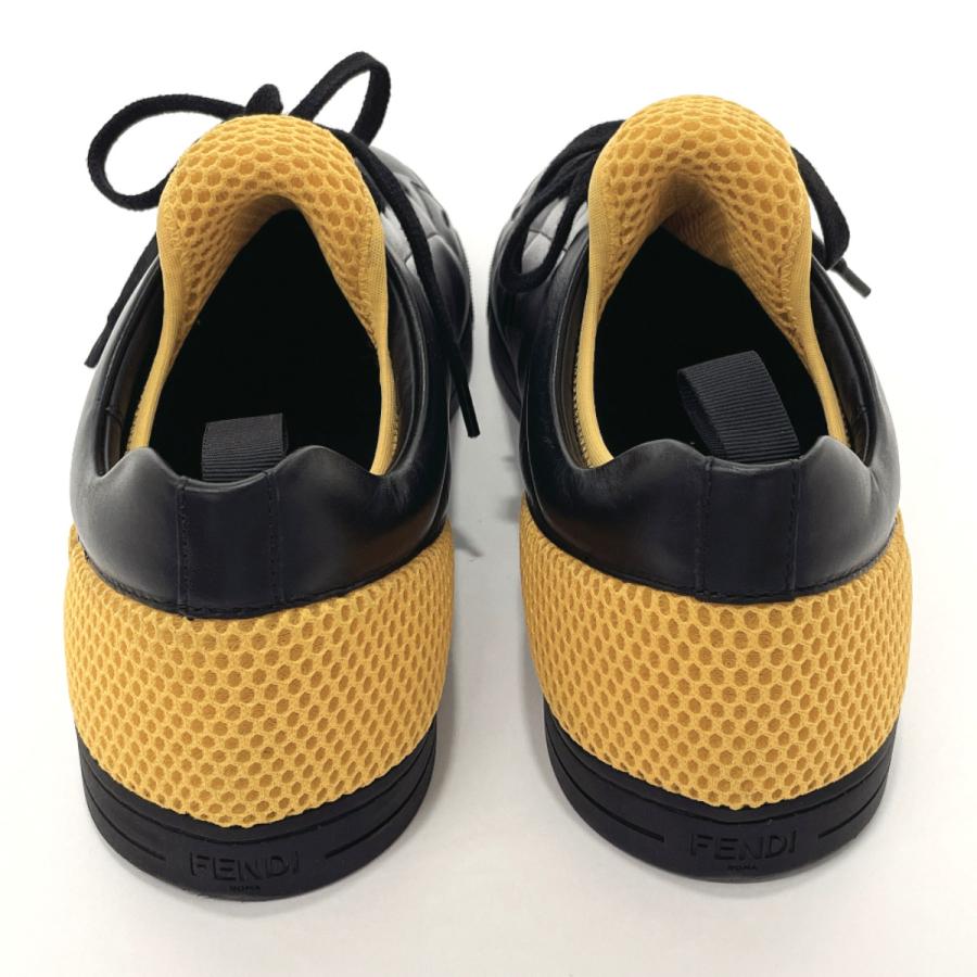 FENDI フェンディ スニーカー 7E1287 レザー/ファブリック ブラック 