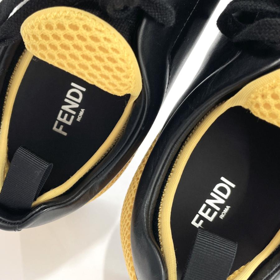 FENDI（フェンディ） スニーカー 7E1287 レザー/ファブリック ブラック