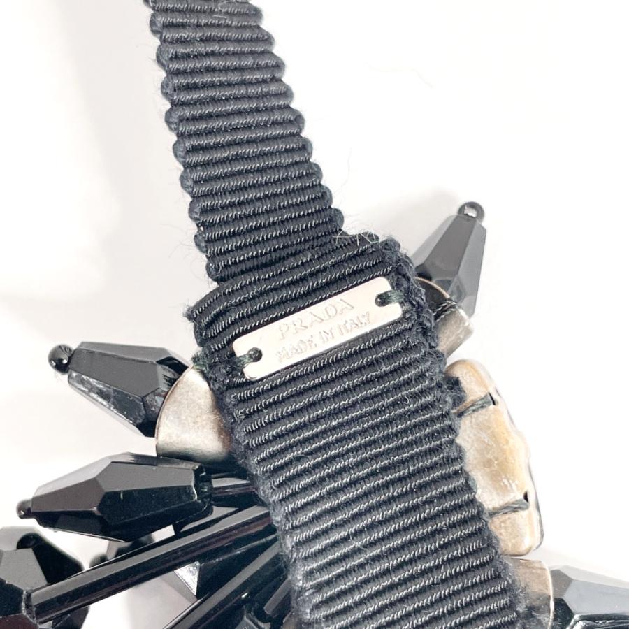 PRADA(プラダ) チョーカーチェーンネックレス　シルバー ブラック PRADA(プラダ) チョーカーチェーンネックレス シルバー ブラック