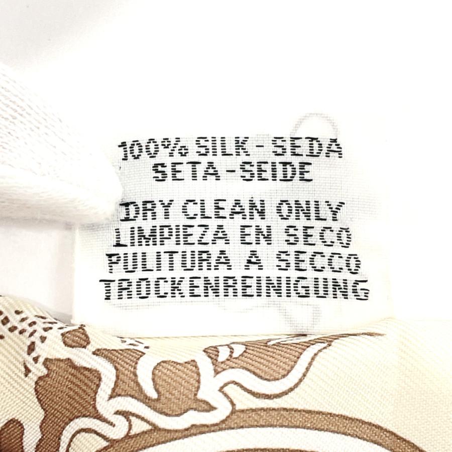 HERMES（エルメス） ツイリー シルク アイボリー バンドー 細め