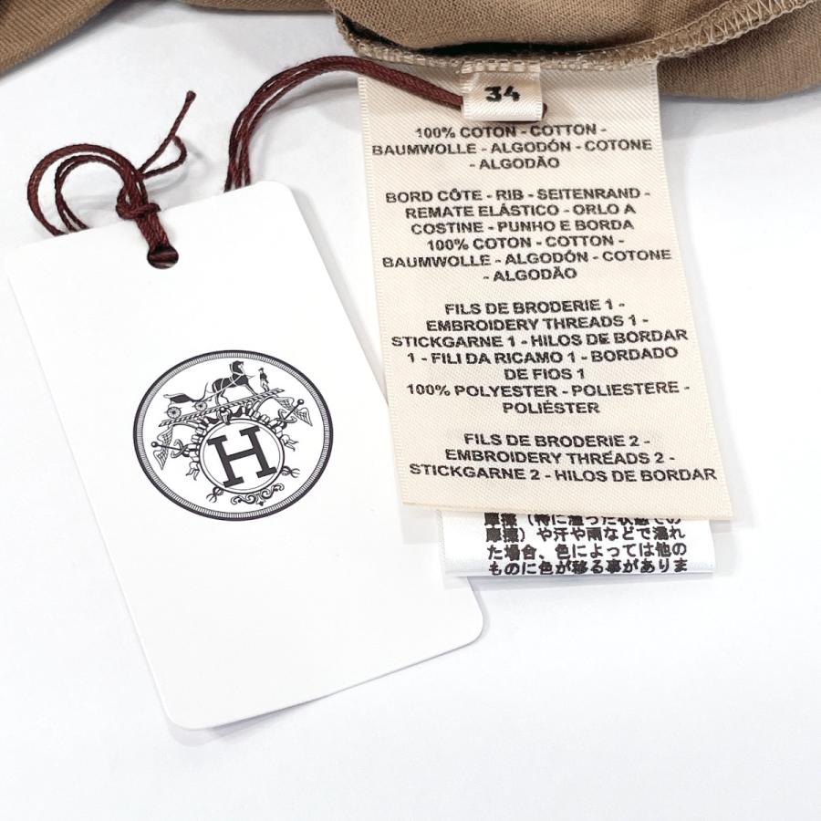 HERMES（エルメス） 未使用品 ワンピース 2H4512DU 刺繍入りポケット T 