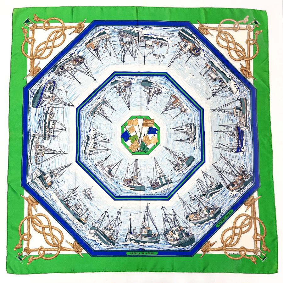 HERMES（エルメス） スカーフ カレ 90 大判スカーフ RETOUR DE PECHE