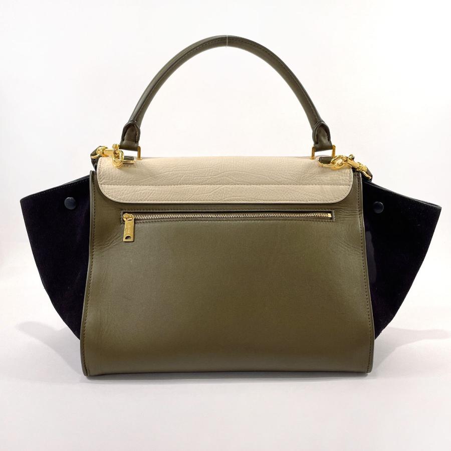 セリーヌ CELINE ハンドバッグ ミディアム トラペーズ カーキ セリーヌ CELINE ハンドバッグ ミディアム トラペーズ カーキ