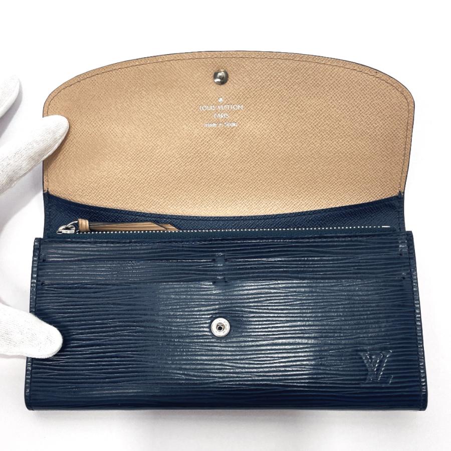 ルイヴィトン ポルトフォイユ・エミリー アンディゴブルー エピ M60854 長財布 ABランク 中古 LOUIS VUITTON（ルイ・ヴィトン） 長財布 M60854 ポルトフォイユ