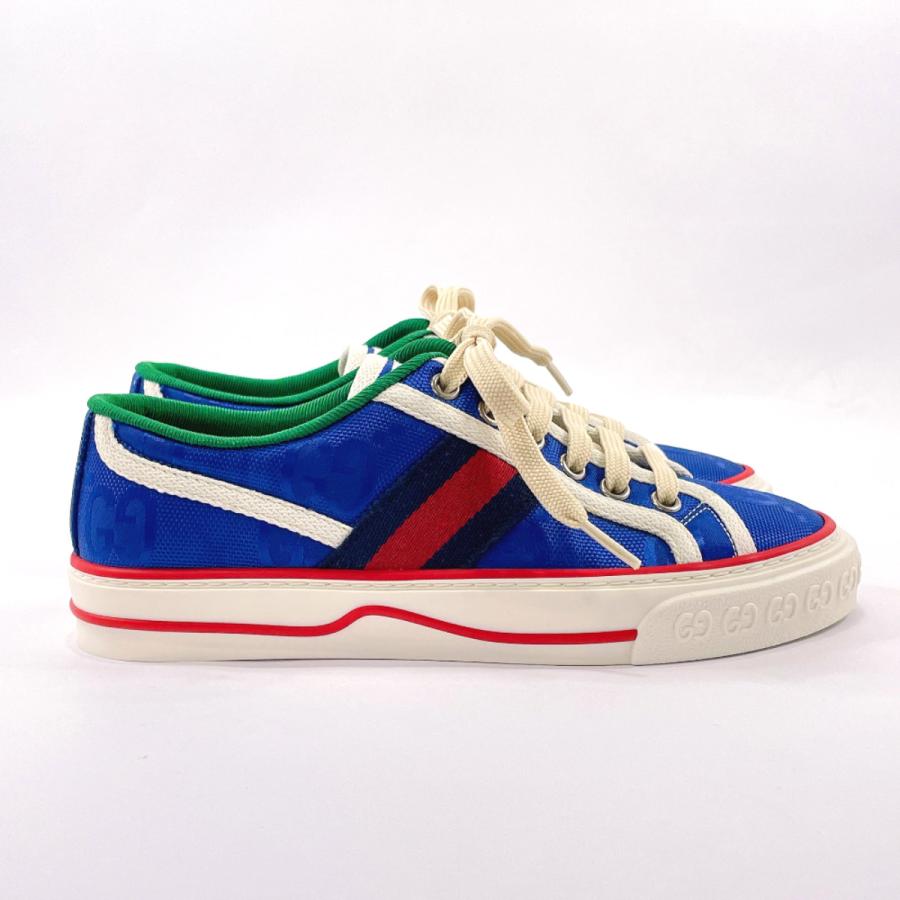GUCCI グッチ  606110  テニス 1977  GGキャンバス レザー スニーカー グリン メンズ GUCCI（グッチ） 21cm スニーカー 606110 テニス 1977 Gucci Off The