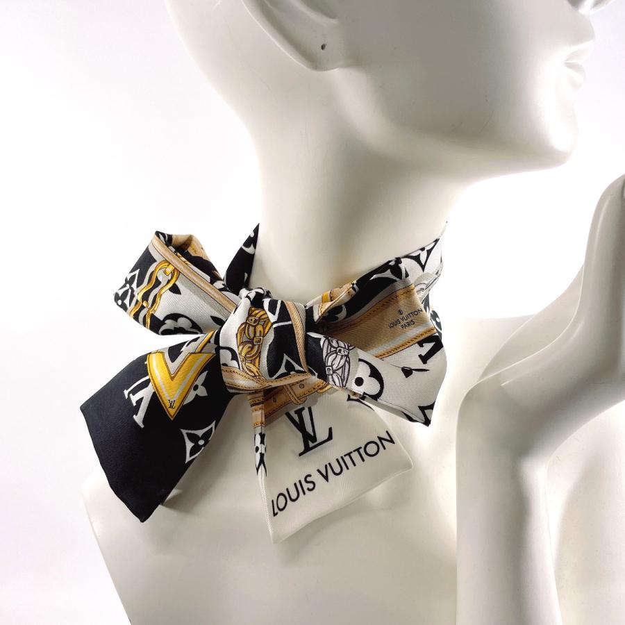 ルイヴィトン モノグラム コンフィデンシャル スカーフ ルイヴィトンバンドー モノグラム コンフィデンシャル 黒/白