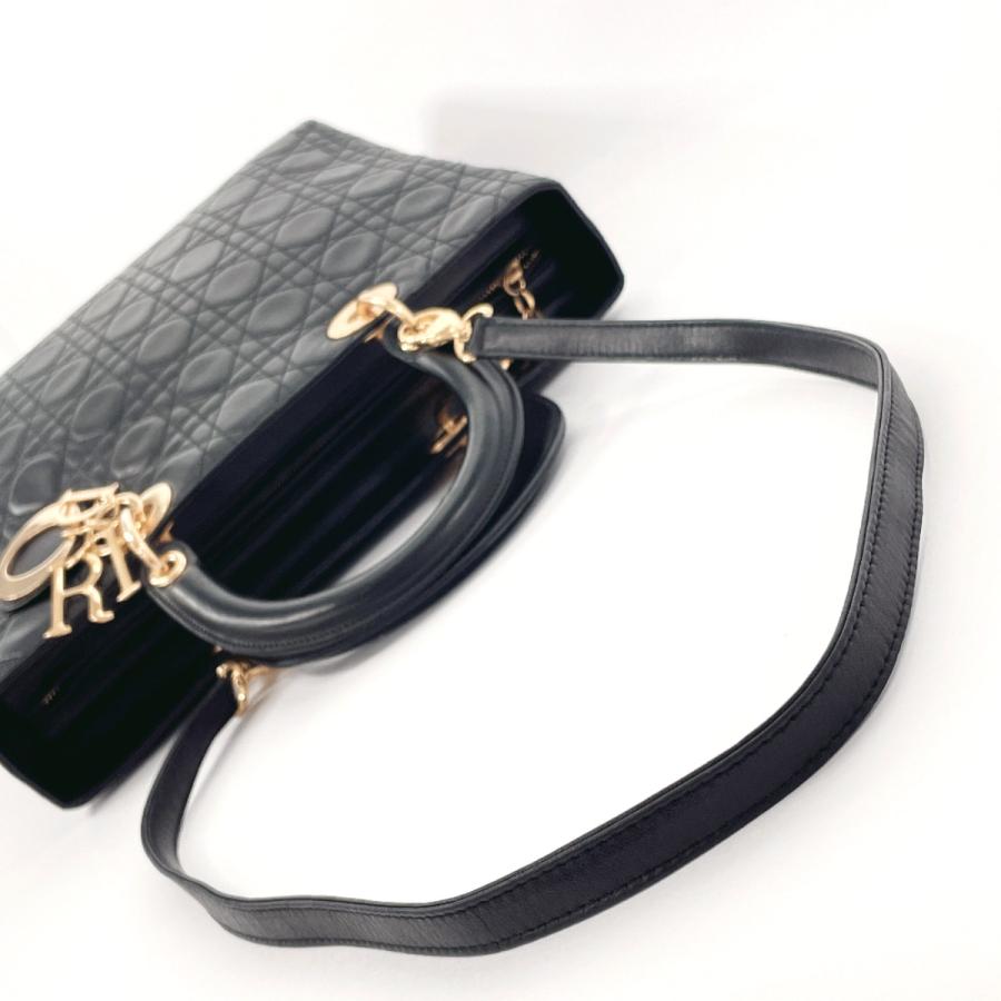 ディオール Dior ハンドバッグ レディディオール ラージ カナージュ