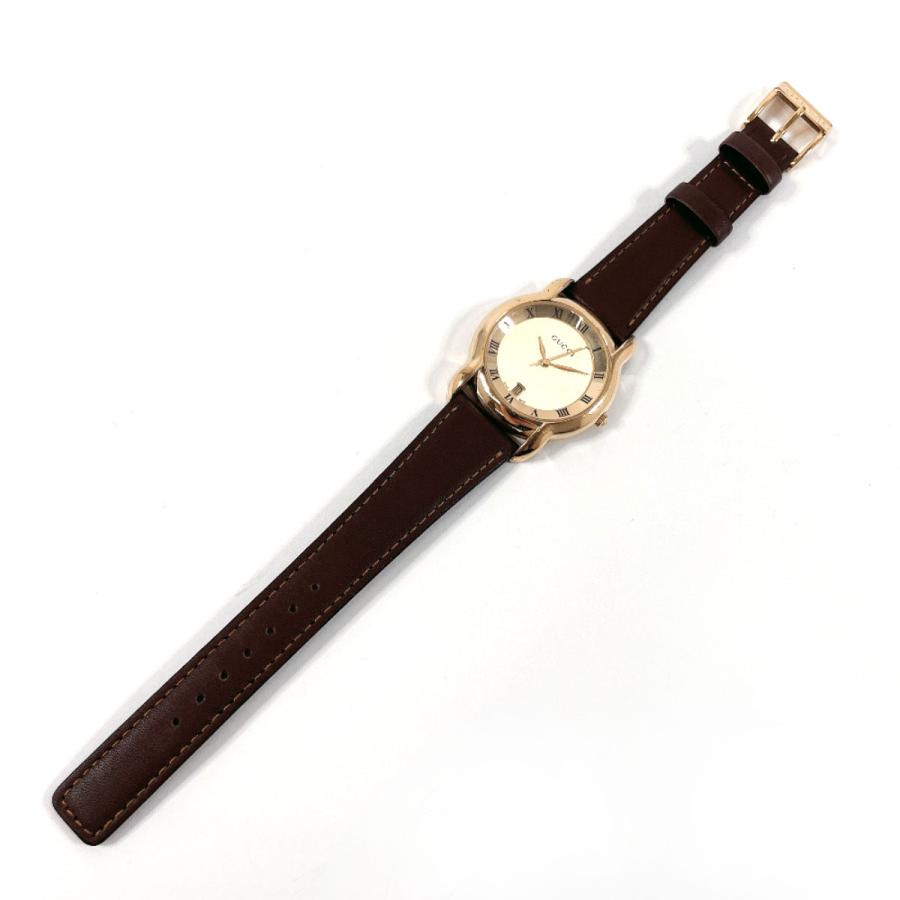 GUCCI（グッチ） 腕時計 5100M GP/レザー ゴールド クオーツ : JP